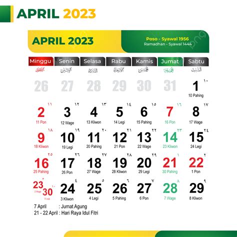 tanggal 21 april 2023 hari apa