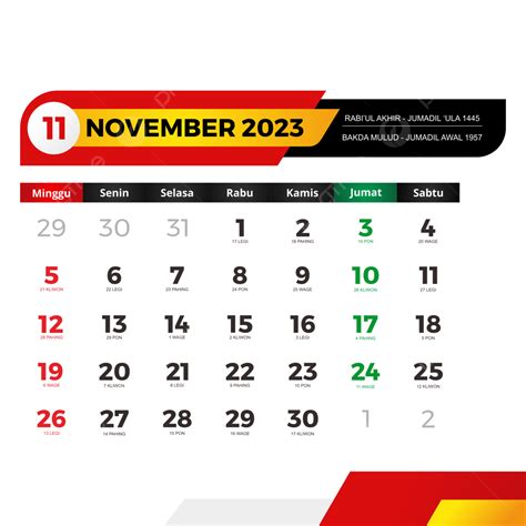 tanggal merah 2023 november