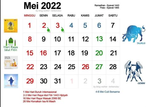 tanggal merah mei 2022