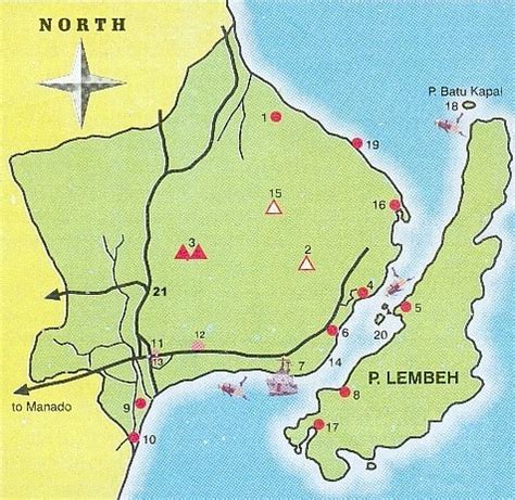 tangkoko national park map