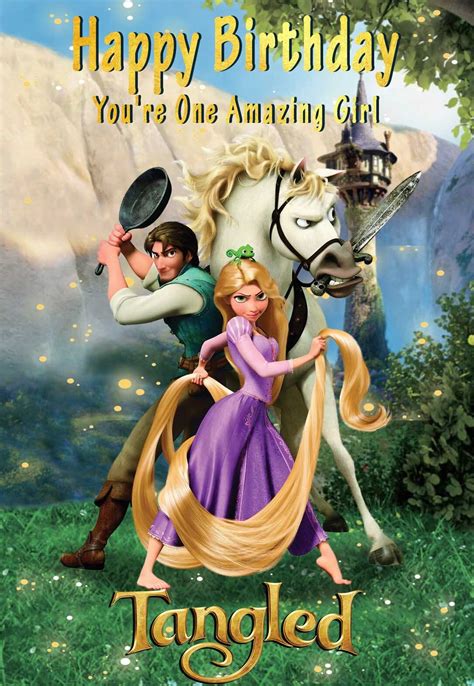 Tangled Birthday Cards Printable