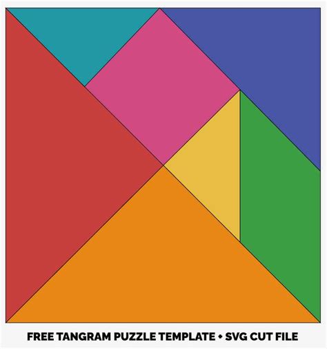 Tangram Puzzle Template Printable Large