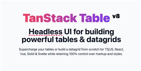 tanstack table reset table state