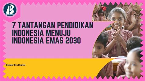tantangan pendidikan Indonesia