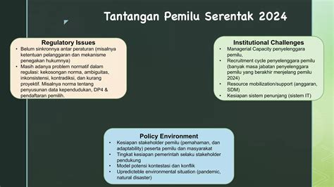 tantangan pemilu serentak 2024