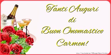 tanti auguri carmen buon onomastico