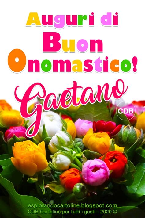 tantissimi auguri di buon onomastico gaetano