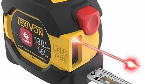 LEXIVON 2 in 1 Digital Laser Tape Measure 130ft/40m