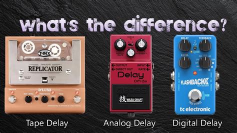 Tape Delay Vs Analog Delay