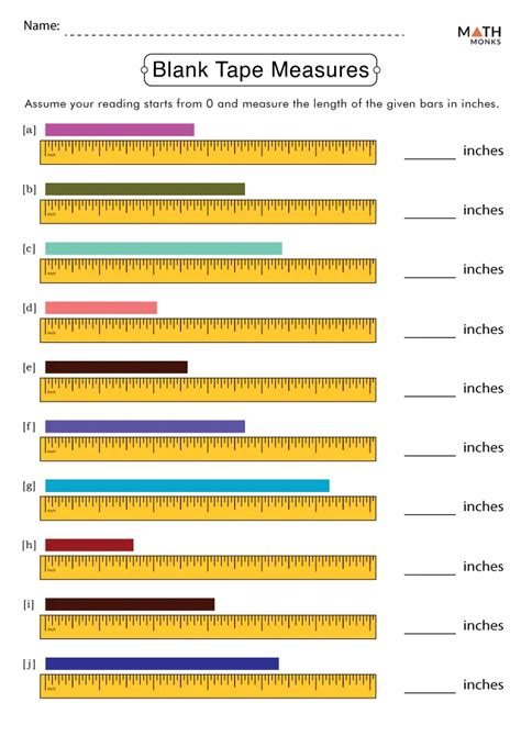 Tape Measure Math Practice