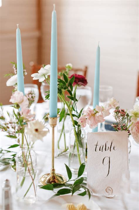 Taper Candles Wedding Table