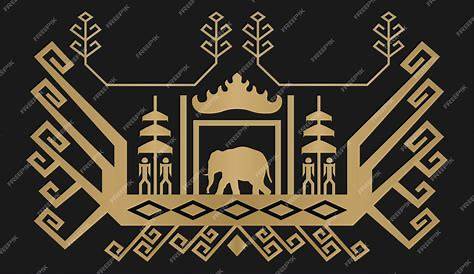 Vector Tapis Lampung Tapis Batik Artwork Stock Vector