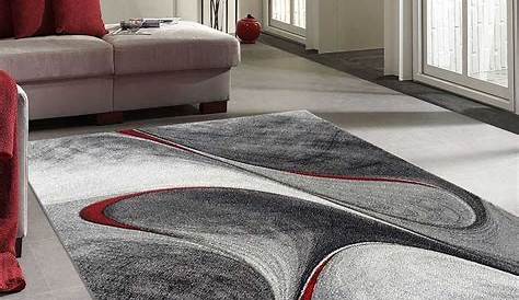tapis salon rouge et gris Idées de Décoration intérieure