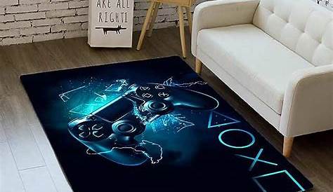 Tapis Sol Gamer De FLORPAD BLACK LINE Noir Fauteuil