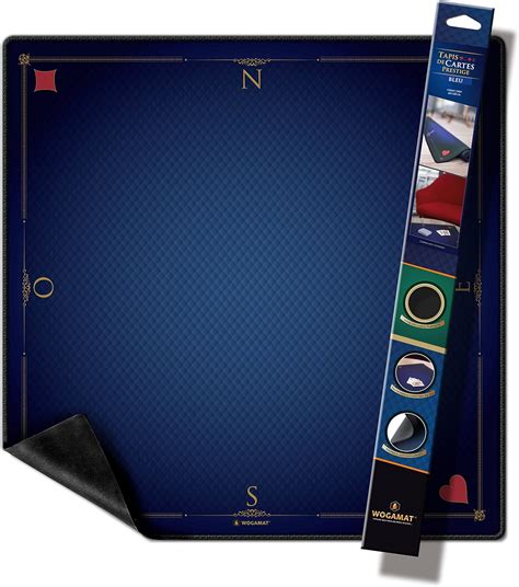 Wogamat Tapis de cartes Prestige vert 60 x 60 cm Format belote