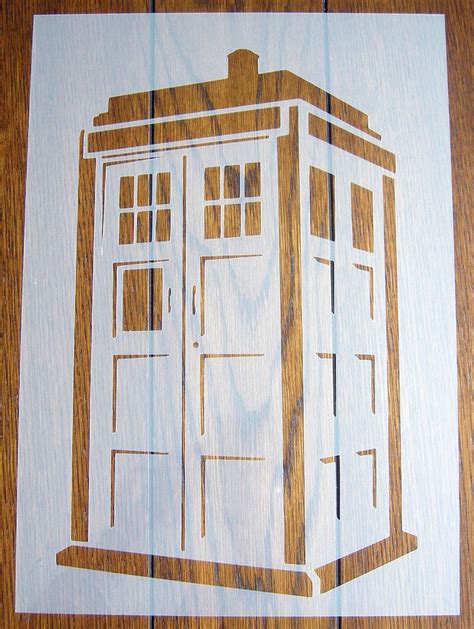 Tardis Printable Stencil