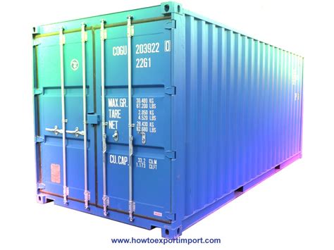 tare weight 20 ft container