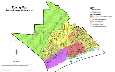 Tarentum Zoning Map