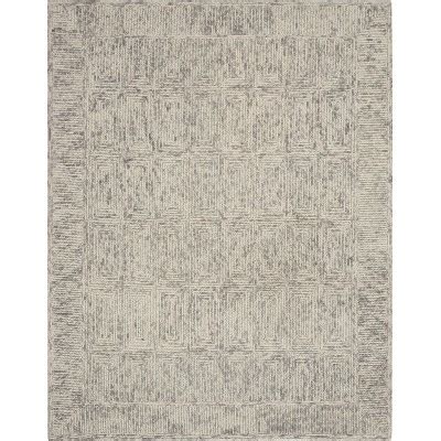 Robert French Country Coffee Brown Vine Wool Rug 7'9x9'9 Area rugs