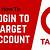 target cash now account login