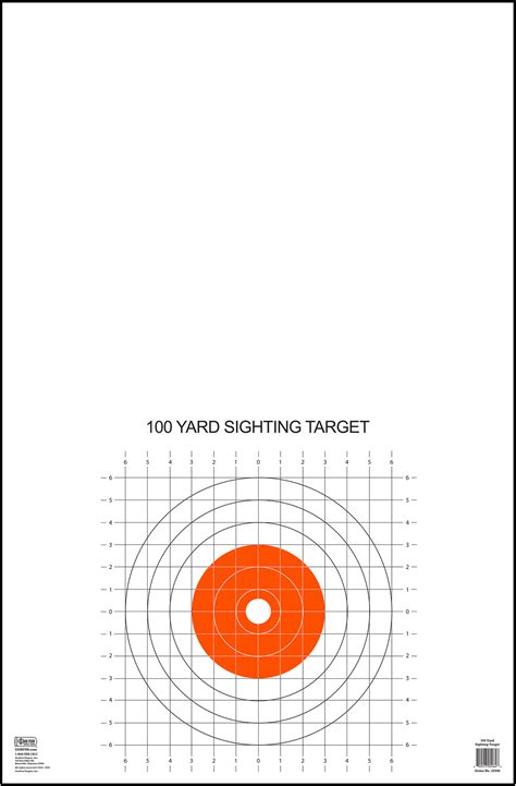 Target 100 Yards Printable