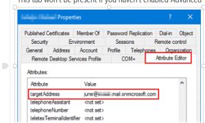 Target Address Attribute Missing