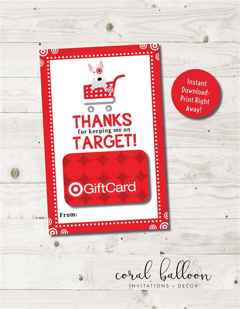 Target Teacher Gift Card Printable Free: A Perfect Gift For Your Teachers