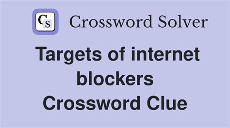 targets of internet blockers