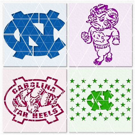 Tarheel Logo Printable Stencil