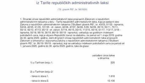 Tarifa Taksi Komisioni Za Fizicheski Litsa fk090008 | PDF