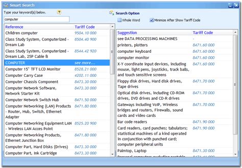 Tariff Code For Computer Mouse