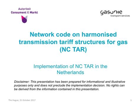 Tariff Network Code