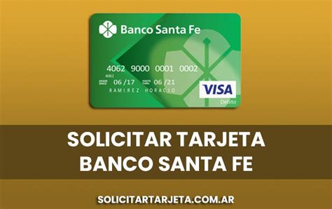 tarjeta banco de santa fe