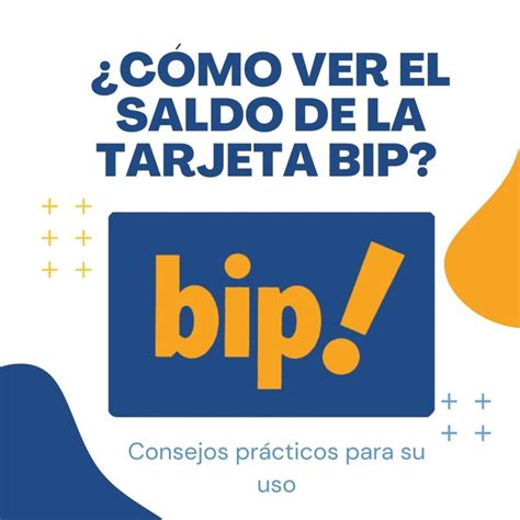 tarjeta bip ver saldo