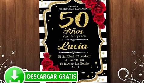 Tarjetas De Cumpleanos 50 Anos Mujer Gratis Invitaciones Para Fiesta Fiesta101 Mis 60 th