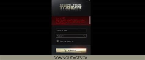 tarkov login not working