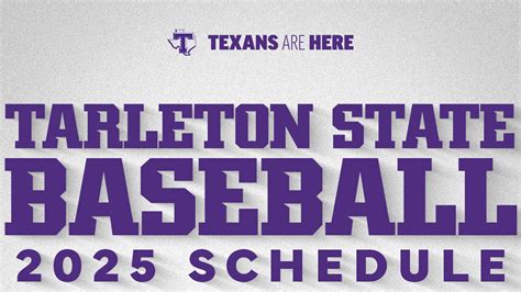 tarleton state softball schedule