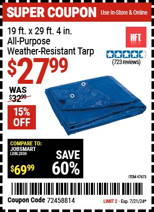 Tarp Prices At Harbor Freight