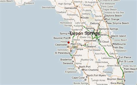tarpon springs fl on map