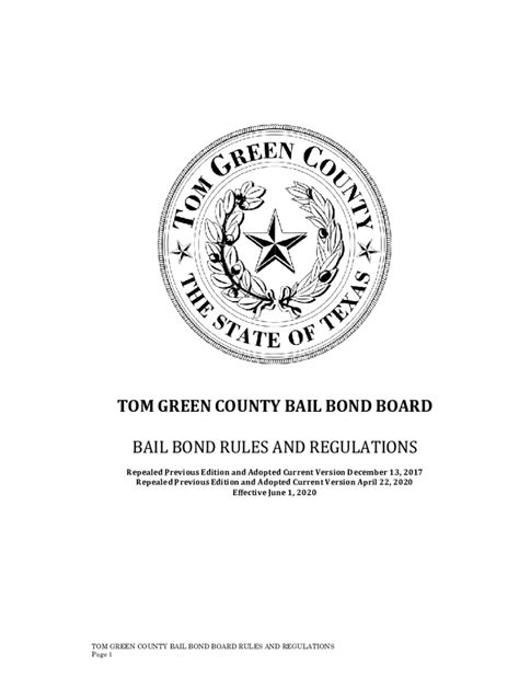 tarrant county bail bond rules