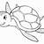 tartaruga marina da colorare per bambini