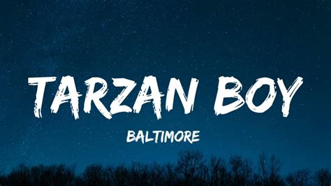 tarzan boy song lyrics