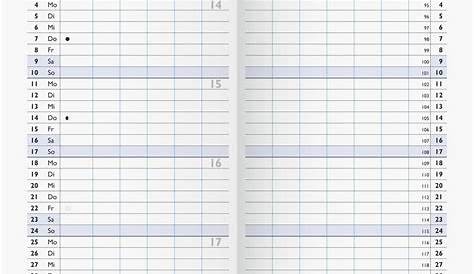 Brunnen Taschenkalender 750 8,7x15,3cm 1 Monat/2 Seiten Kunststoff