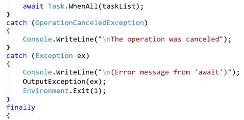 Task Whenall Throws Exception