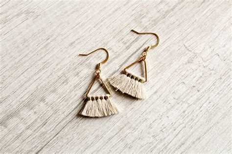 Tassel Earrings Triangle