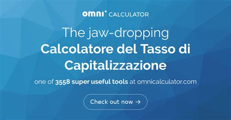 tasso di capitalizzazione del reddito