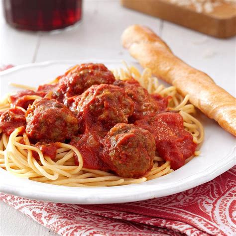 taste of home best spaghetti and meatballs
