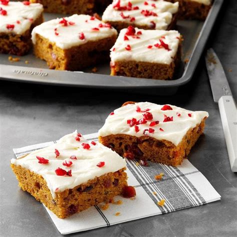 Taste Of Home Pumpkin Cranberry Bars