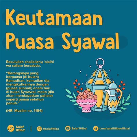 Tata Cara Puasa Syawal