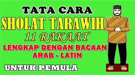 Tata Cara Shalat Tarawih 11 Rakaat